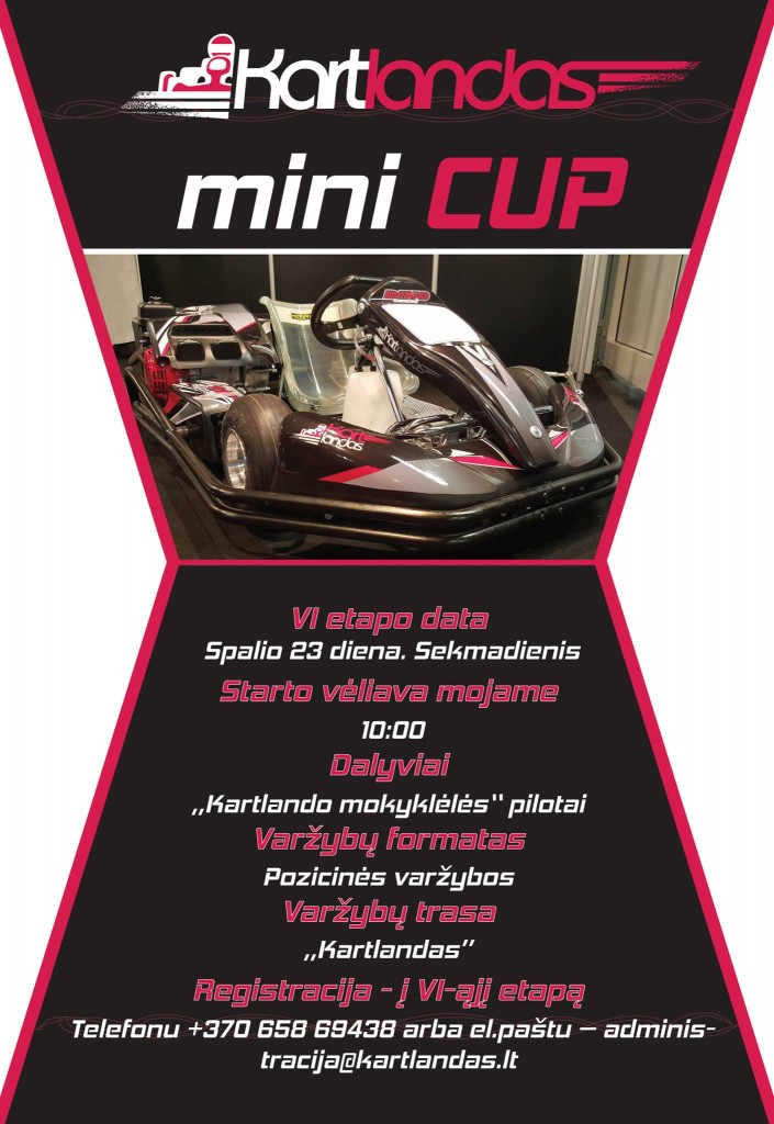 Vaikų pramoginio kartingo turnyras "Kartlandas Mini CUP" 